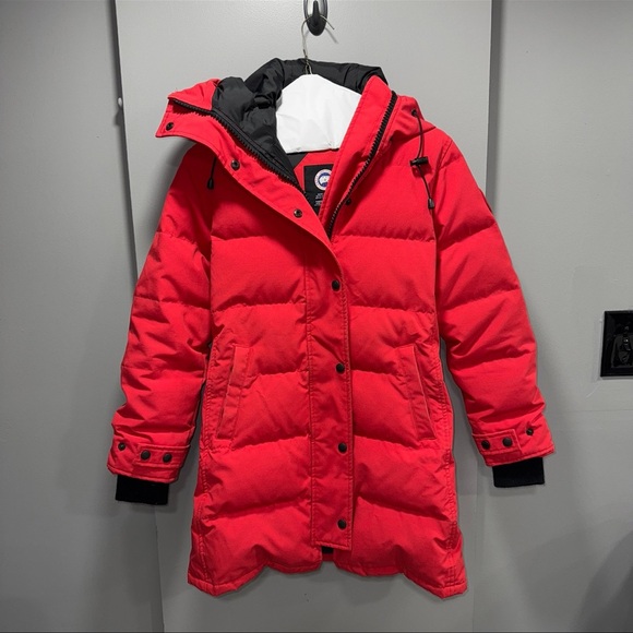 Women’s Canada Goose Shelburne Red Parka xs fusion - Picture 1 of 12